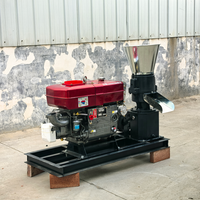 Nouveau Granulateur Portable Diesel STALLOWAY-180 8HP à 4 Rouleaux pour Bétail, Moutons et Élevages, Production 150-200kg/h (Modèle 2026)