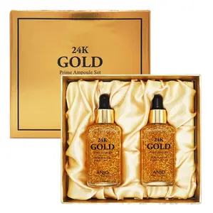 Anjo Professionelle 24K Gold Prime Ampulle 2 SET (50ml * 2ea) 99.9% reinem Gold Korea Kosmetische Pflegende Anti-falten