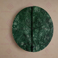 Tables basses en marbre vert foncé, style nordique simple et élégant, en pierre naturelle, tables gigognes pour salon, meubles de maison