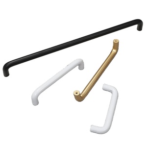 Modern Design in vogue Cabinet Handle Stainless Steel <b>Black</b> Round <b>Black</b> Drawer Handle Cabinet Professional Service - Product Image 2