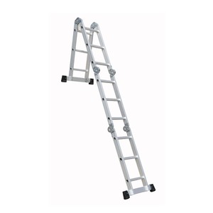 (Khuyến Mãi) hiện đại bước có thể gập lại nhôm đa mục đích thang với 300 lbs công suất và bản lề lớn cho căn hộ sử dụng - Product Image 1