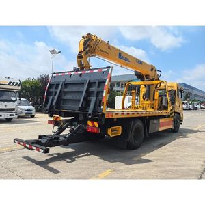 Dongfeng Tianjin 4X2 <b>Flatbed</b> Wrecker <b>Truck</b> Heavy Duty Tow <b>Truck</b>| Hydraulic Road Rescue Recovery Roadside Assistance - Product Image 3