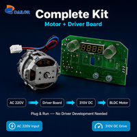 Motor de CC sin escobillas de 4 polos, 220 V, 50 Hz, clase F, con aislamiento, control de velocidad PWM, reversible, silencioso, para licuadora de leche de soja