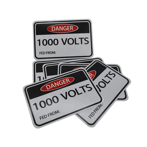 Etichetta di Sicurezza Elettrica Personalizzata per Isolatore Principale - Product Image 6