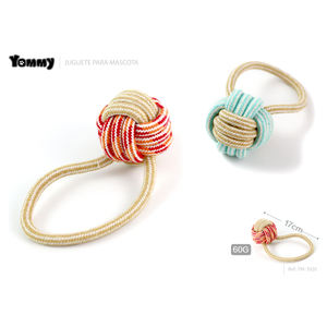 Corde de chanvre à boule unique 17CM 60G pour jouets pour animaux de compagnie - Product Image 1