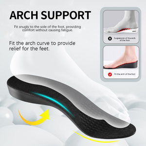 Chiều cao tăng lót chỉnh hình giày nâng miếng đệm thoải mái EVA bọt vòm hỗ trợ đệm thoáng khí người đàn ông phụ nữ chăm sóc chân - Product Image 5
