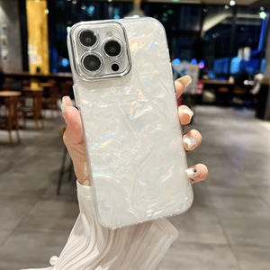 Coque de téléphone antichoc mignonne à paillettes laser de luxe en argent pour <span class=keywords><strong>iPhone</strong></span> 15 14 13 12 Pro Max coque arrière - Product Image 4