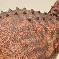 Costume de dinosaure Carnotaurus animatronique marchant pour Halloween, conception à jambes cachées, léger, tailles personnalisées pour parcs à thème, centres commerciaux et fêtes