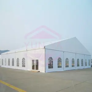 Toptan alüminyum çerçeve özelleştirilmiş PVC kilise çadır salonu fuar sergi spor olay açık düğün Marquee ile pencere