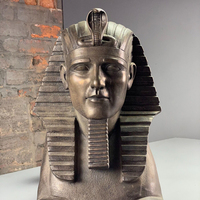 Statue de Sphinx égyptien antique en bronze coulé de haute qualité, style classique