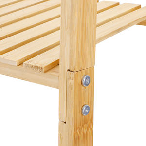 Support de plantes en bambou naturel extensible à double niveau, écologique, robuste, pour l'affichage de vêtements, intérieur/extérieur - Product Image 2