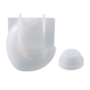 Bougies parfumées 3D en forme de lune, pot de bougie en plâtre, ornements en résine de ciment, moule en silicone pour artisanat - Product Image 5