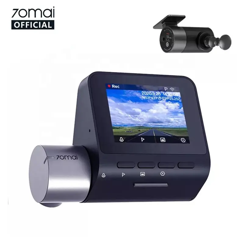 Grosir Kamera Dasbor A500S-1 70Mai Pro Plus Set Kamera Depan dan Belakang Gps Penglihatan Malam 1944P Hd Dashcam Mobil Dvr Ganda