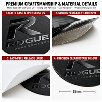 Étiquettes autocollantes circulaires personnalisées, étiquettes de marque avec logo UV, autocollant en relief 3D, feuille d'or, étiquette d'emballage cosmétique