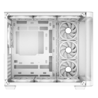 Gabinete de Computadora de Alta Eficiencia con Panel de Vidrio Templado Curvo, Gabinete ATX para PC, Cajas y Torres para Juegos de Computadora