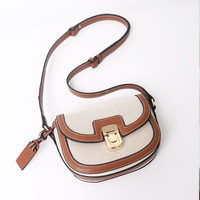 Bolso de Hombro/Bandolera 2026 de PU Trenzado con Bloques de Color en Contraste, Estilo Retro, Versátil, Tipo Clutch para Mujer