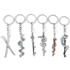 Porte-clés <span class=keywords><strong>Demon</strong></span> Slayer Sun Blade, accessoires de cosplay, pendentif personnalisé - Product Image 1
