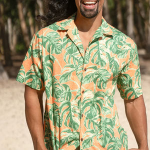 Custom Print Kleidung Lieferant Hawaiian Casual Beach Shirts Custom Großhandel - Product Image 2
