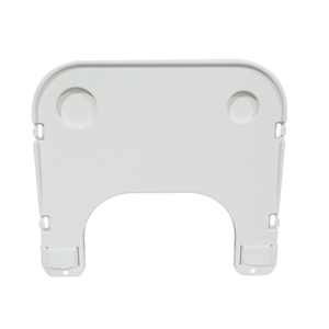 Producto de uso en centro de atención para personas mayores ABS fuerte bandeja de mesa de silla de ruedas fácil de limpiar y extraíble con soporte para bebidas para comedor - Product Image 1