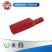 Pince crocodile en métal de sécurité isolée en PVC rouge noir personnalisé en gros d'usine pour les tests de tension