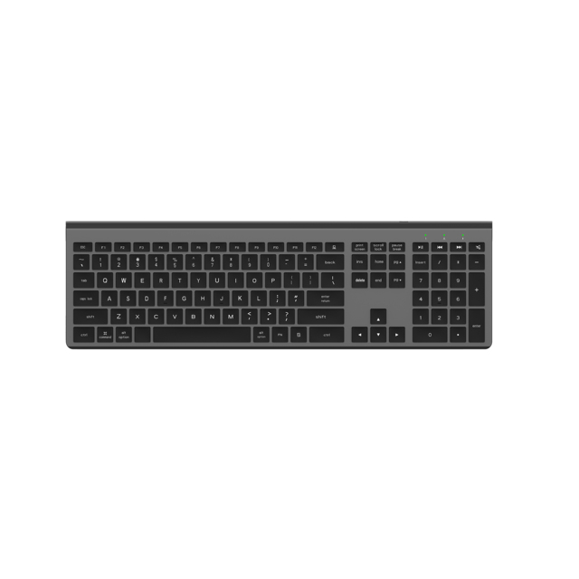 High Quality Modern Ergonomic Rechargeable Custom 2.4G USB BT Wireless Full-Size Slim Keyboard Silent in Stock for Office