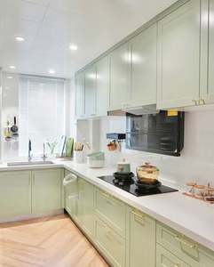 ตู้ครัวไม้เนื้อแข็งดีไซน์หรูหราขายส่งโรงงานจีน - Product Image 5