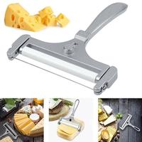 Trancheuse à fromage en acier inoxydable à épaisseur réglable, gadget de cuisine en métal, diviseur de fromage