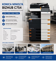 Reconditionné pour Konica Minolta Bizhub C454e C554e C364e C754 A3 Imprimante multifonction laser couleur haute vitesse
