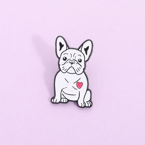 स्मूंग पिन प्यारा बुलडॉग कुत्ते एनमेल पिन ब्रोच पिंस पर लैपल पिन बैज बैकपैक पोशाक सामान पशु गहने उपहार - Product Image 3