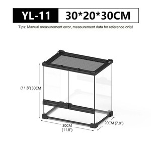 NOMOY PET Tanque frontal para reptiles Terrario Caja de cría de vidrio para Selva Tropical Reptil Serpiente Lagarto Insecto Tortuga - Product Image 2
