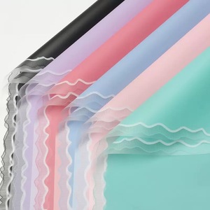 Papier d'emballage imperméable à l'eau à motif floral, papier de soie de style coréen, matériel artisanal DIY, <span class=keywords><strong>fleurs</strong></span>, cadeaux, bouquets - Product Image 4