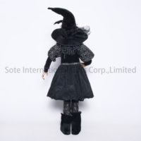 SOTE 90CM Offre Spéciale Halloween sorcière fête décoration chapeau noir sorcière poupée pour maison hantée cour pelouse décorations