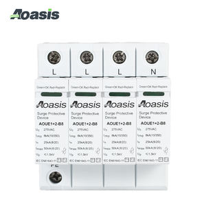 Aoasis aoue1 + 2-b8 4p ac התקן הגנה מפני פרץ ספד 8ka גל 230v עוצר - Product Image 2