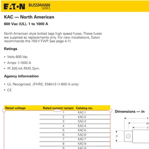 KAC componentes marrom alumina Cerâmica k link reset plástico pinças fullnesshotpot sílica material manga EATON Bussmann fusível