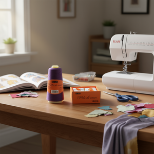 Filo da cucito Ilan 2750 M colore viola per uso generale - Product Image 2