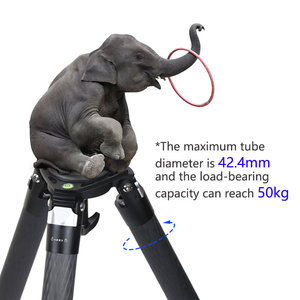 Trépied pour appareil photo en fibre de carbone, trépied ultra stable pour appareils photo reflex numériques, caméras cinéma et prises de vue professionnelles en extérieur - Product Image 2