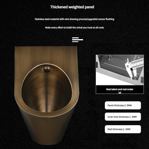 <span class=keywords><strong>Urinoir</strong></span> à induction mural en acier inoxydable pour hommes Déodorant Urinoirs de qualité supérieure - Product Image 4