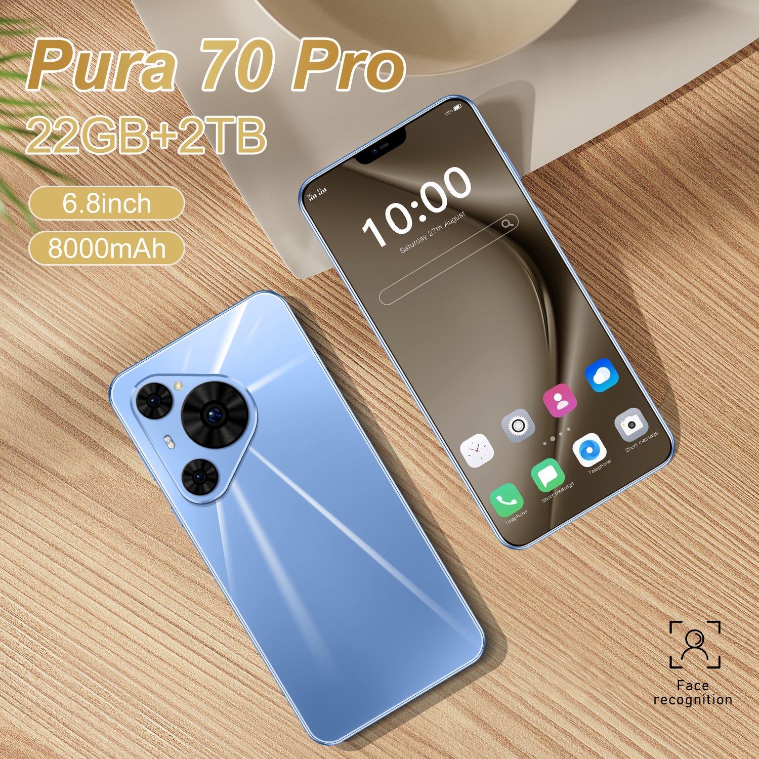 ORANGLES Brand New Pura 70 Pro 5G Android 14 Smartphone 6.8" OLED 120Hz Display 108MP Camera 120W Fast Charging - full product showcase - displaying specifications - Image 5 of 6 | adapts to any space | Brand New Pura 70 Pro 5G Android 14 Smartphone 6.8" OLED 120Hz Display 108MP Camera 120W Fast Charging deal New Jersey | Free Shipping ORANGLES