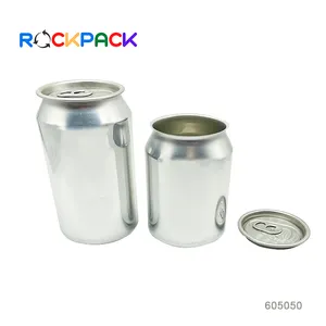250ml 330ml 500ml Wholesale empty custom printed aluminum drink zip top can for beer drinking packaging
