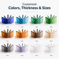 Panneaux teintés bleus de 5 mm résistants aux intempéries pour auvent d'entrée et couverture de passerelle de bâtiment commercial, plaque en polycarbonate solide