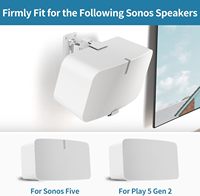 Soporte de pared de altavoz resistente Yiracki para Sonos Five & Play 5 Gen 2 Soporte de altavoz