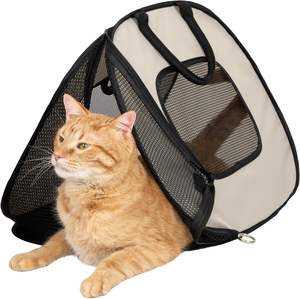 Transportín Plegable Ligero y Suave para Gatos, Ideal para Viajes - Mochila y Bolso Ajustable para Gatos - Product Image 1