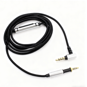 Cable de audio de repuesto con micrófono y control remoto para auriculares AKG K450 K451 K480 Q460, cable trenzado para auriculares - Product Image 2