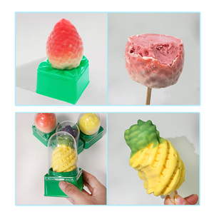 Helado PoPI CAT Combinación de Fresa y Piña, Sabor Tropical Refrescante, Postre Cremoso <span class=keywords><strong>para</strong></span> <span class=keywords><strong>Fiestas</strong></span> de Verano - Product Image 2
