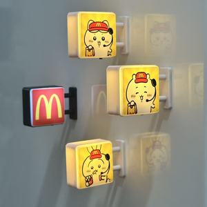 Imanes Magnéticos Luminosos con Diseño de Chiikawa y Usagi-chan, Caja de Luz con Logotipo de McDonald's, Material ABS, China - Product Image 4