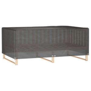 ผ้าคลุมเฟอร์นิเจอร์สวนกลางแจ้ง W2B vidaxl ผ้าโพลีเอทิลีนสีดำกันฝุ่นเหมาะกับโต๊ะขนาด89.4x59.8x25.6นิ้ว - Product Image 1