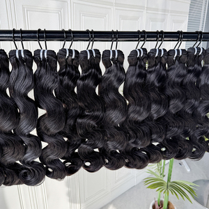 ผมมนุษย์แท้แบบ Body Wave  ความหนาแน่นเต็มพิกัด เนื้อนุ่ม สีธรรมชาติ จัดจำหน่ายโดยตรง - Product Image 1