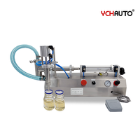 Machine de remplissage auto-aspirante à Piston pneumatique, buse unique, remplissage Horizontal Semi-automatique avec Tube