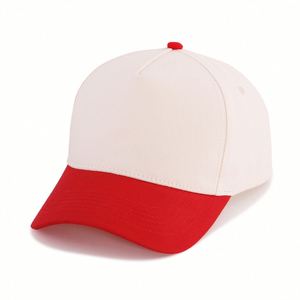 Casquette de baseball personnalisée en gros, style 5 panneaux, bicolore, 100 % coton, avec logo brodé sur mesure - Product Image 3