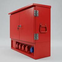 Gabinete de Distribución Eléctrica Trifásico Personalizado de 200A, 380V-480V, Caja de Panel de Bajo Voltaje, Tablero de Distribución de 7 Vías para Uso Industrial